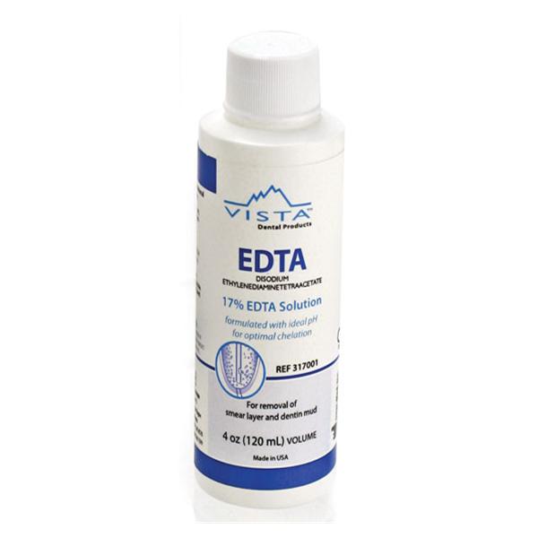 Vista Dental 317001 EDTA Cleanser 17% Aqueous Solution 4 Oz 120 mL Bottle Vista Dental 317001 EDTA Cleanser 17% Aqueous Solution 4 Oz 120 mL Bottle